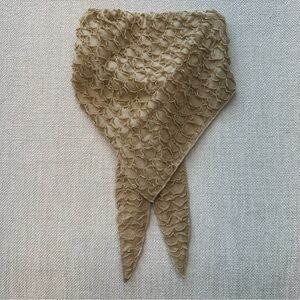 Princess Polly Tan Textured Wrap Top